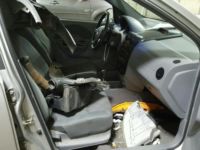 KL1TD626X5B343018 - 2005 CHEVROLET AVEO BASE ვერცხლისფერი ფოტო 5