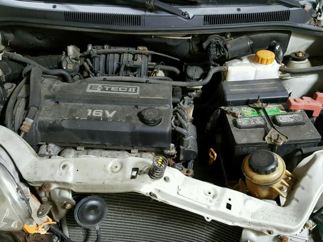 KL1TD626X5B343018 - 2005 CHEVROLET AVEO BASE ვერცხლისფერი ფოტო 7
