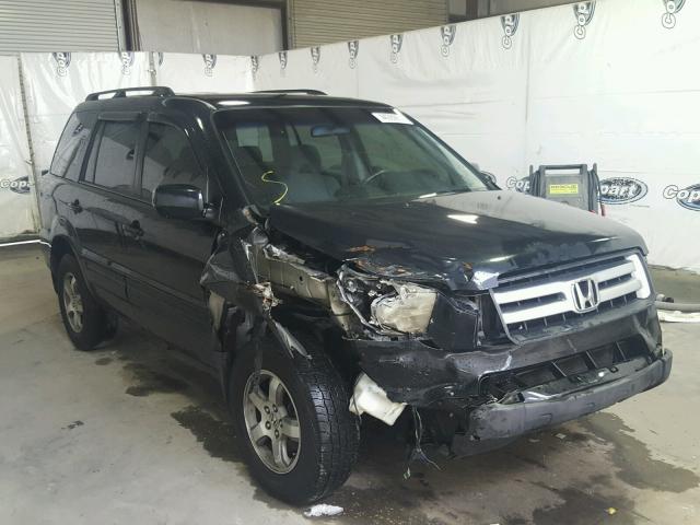 2HKYF18496H537105 - 2006 HONDA PILOT BLACK photo 1