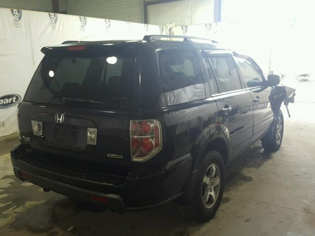 2HKYF18496H537105 - 2006 HONDA PILOT BLACK photo 4