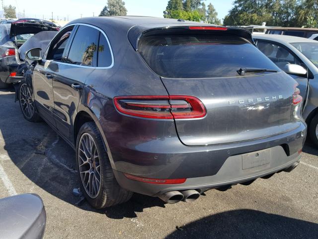 WP1AB2A59HLB12857 - 2017 PORSCHE MACAN S GRAY photo 3