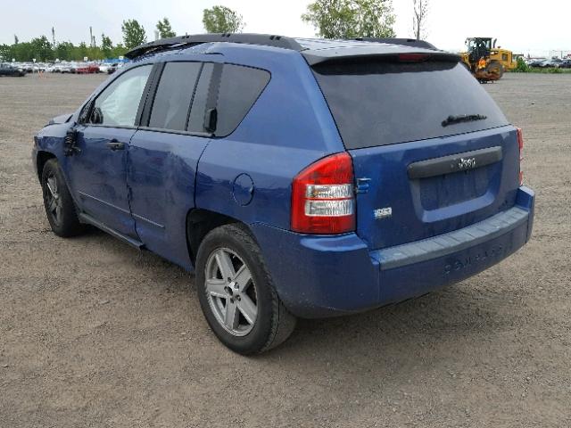 1J4FT47B79D123455 - 2009 JEEP COMPASS SP BLUE photo 3