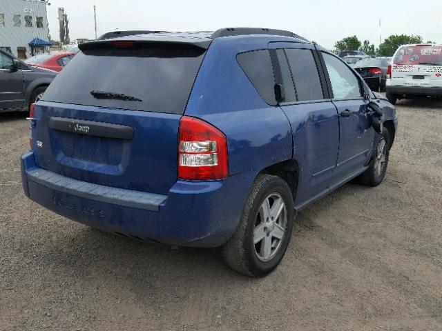 1J4FT47B79D123455 - 2009 JEEP COMPASS SP BLUE photo 4