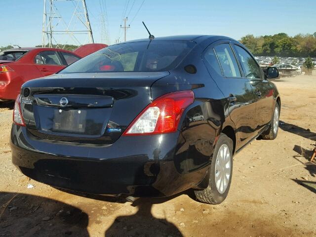 3N1CN7AP6EL844396 - 2014 NISSAN VERSA S BLACK photo 4