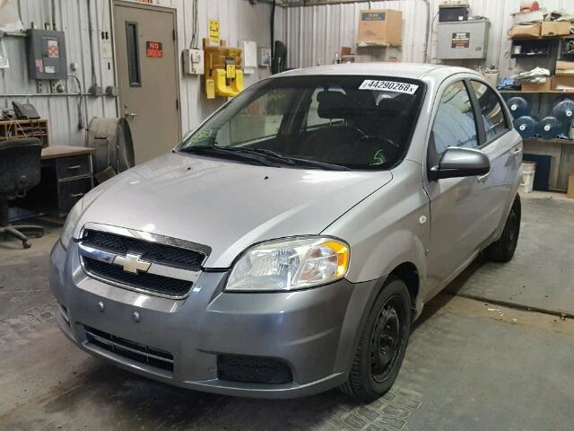 KL1TD56607B055662 - 2007 CHEVROLET AVEO BASE Сұр фото 2