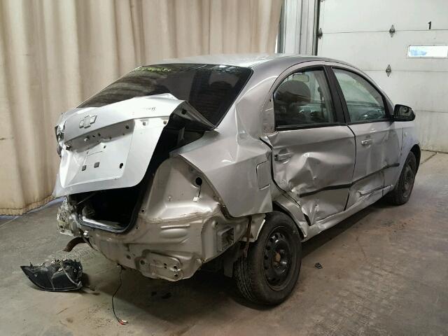 KL1TD56607B055662 - 2007 CHEVROLET AVEO BASE Сұр фото 4