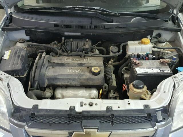 KL1TD56607B055662 - 2007 CHEVROLET AVEO BASE Сұр фото 7