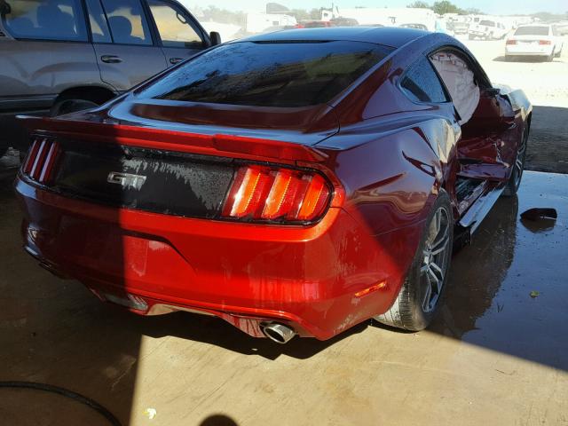 1FA6P8CF9G5252272 - 2016 FORD MUSTANG GT RED photo 4