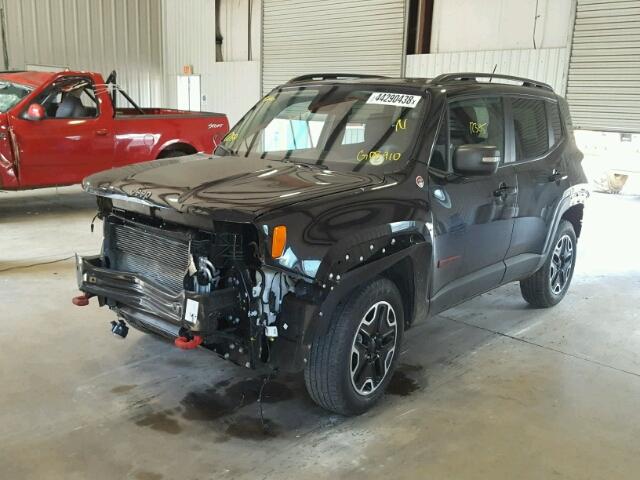 ZACCJBCB8HPG08910 - 2017 JEEP RENEGADE T BLACK photo 2