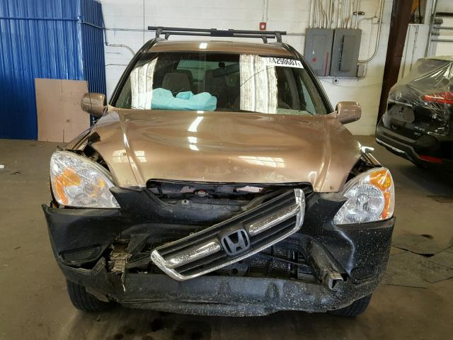 JHLRD78803C809857 - 2003 HONDA CR-V GOLD photo 9