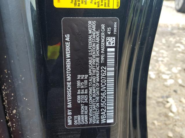 WBA2J5C56JVC07622 - 2018 BMW M240I Սև լուսանկար 10