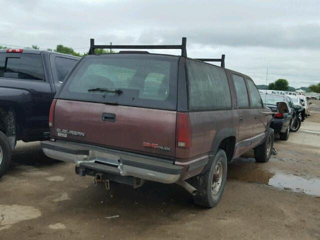 1GKGK26J6TJ742393 - 1996 GMC SUBURBAN K MAROON photo 4