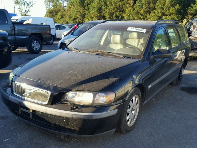 YV1SW61R012105127 - 2001 VOLVO V70 BLACK photo 2