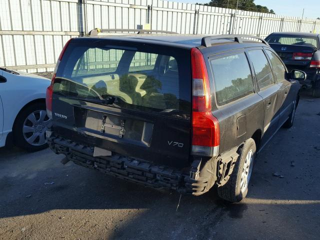 YV1SW61R012105127 - 2001 VOLVO V70 BLACK photo 4