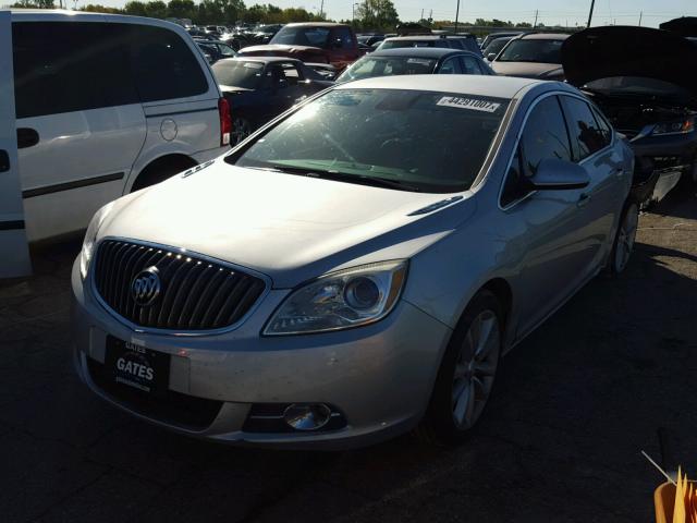 1G4PS5SK6D4242340 - 2013 BUICK VERANO SILVER photo 2