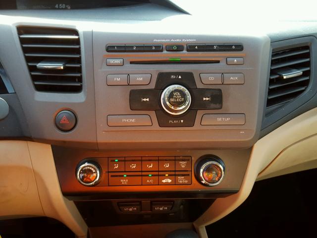 2HGFG3B15CH551040 - 2012 HONDA CIVIC EXL Ağ foto 9