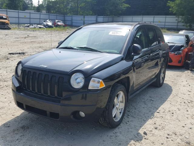 1J8FT47W27D105881 - 2007 JEEP COMPASS BLACK photo 2