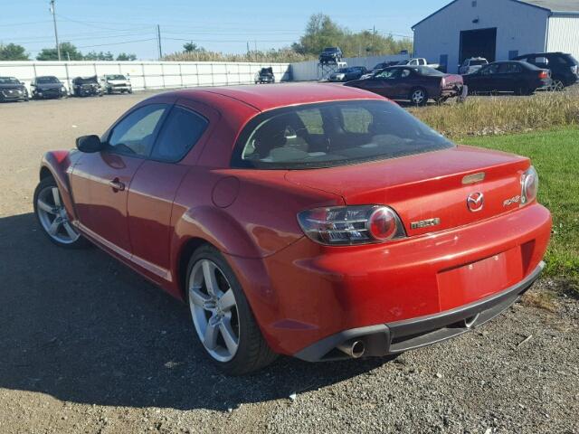 JM1FE173450147074 - 2005 MAZDA RX8 RED photo 3