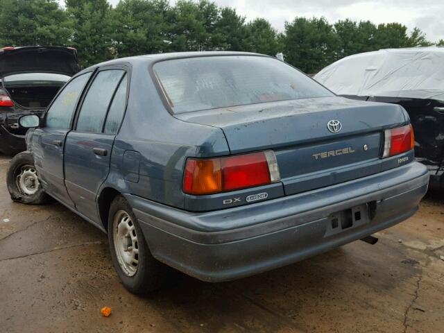 JT2EL43T6R0496504 - 1994 TOYOTA TERCEL DX BLUE photo 3