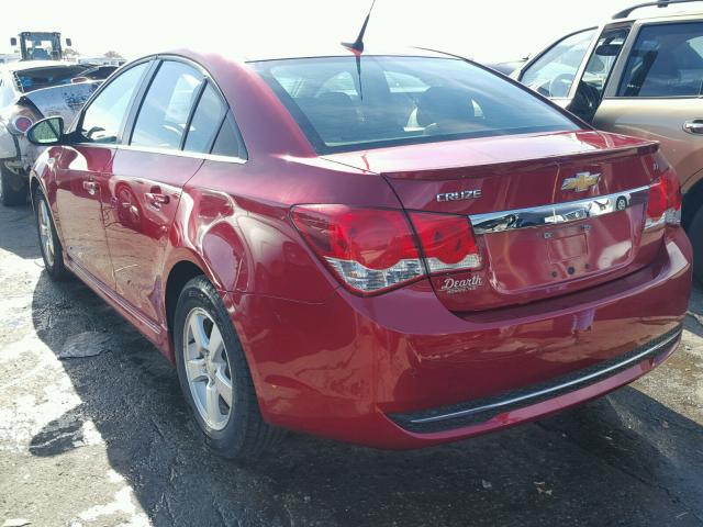 1G1PF5S9XB7207200 - 2011 CHEVROLET CRUZE RED photo 3