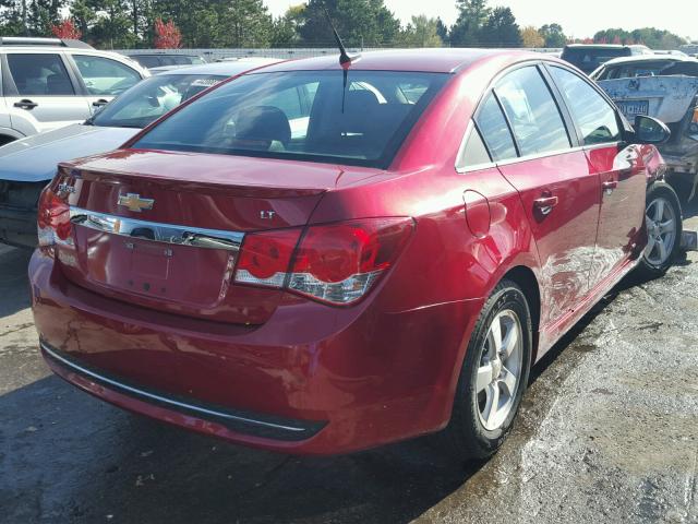 1G1PF5S9XB7207200 - 2011 CHEVROLET CRUZE RED photo 4