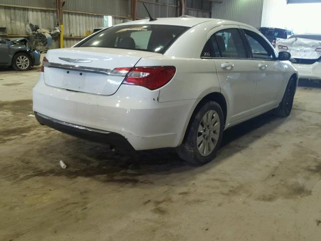 1C3CCBAB7EN206799 - 2014 CHRYSLER 200 LX WHITE photo 4