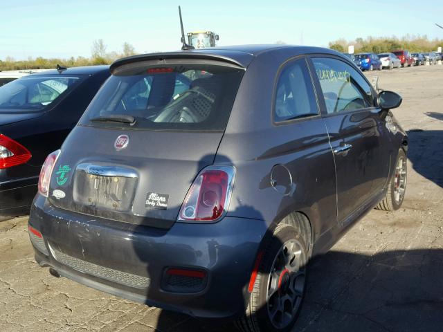 3C3CFFBR9CT127089 - 2012 FIAT 500 SPORT CHARCOAL photo 4