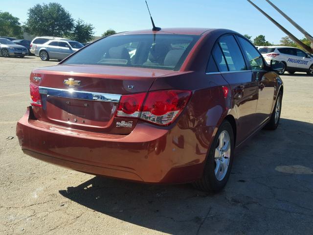 1G1PF5SC0C7358964 - 2012 CHEVROLET CRUZE LT ORANGE photo 4