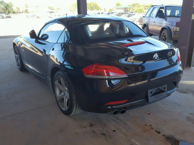 WBALM5C59BE379962 - 2011 BMW Z4 BLACK photo 3