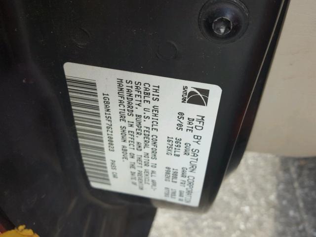 1G8AN15F76Z100023 - 2006 SATURN ION LEVEL RED photo 10