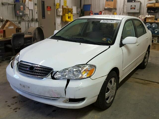 1NXBR32E66Z709277 - 2006 TOYOTA COROLLA WHITE photo 2