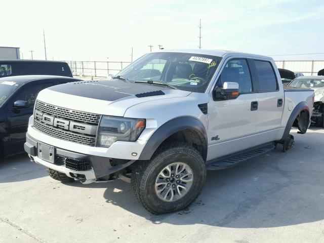 1FTFW1R68DFB52567 - 2013 FORD F150 SVT R CHARCOAL photo 2