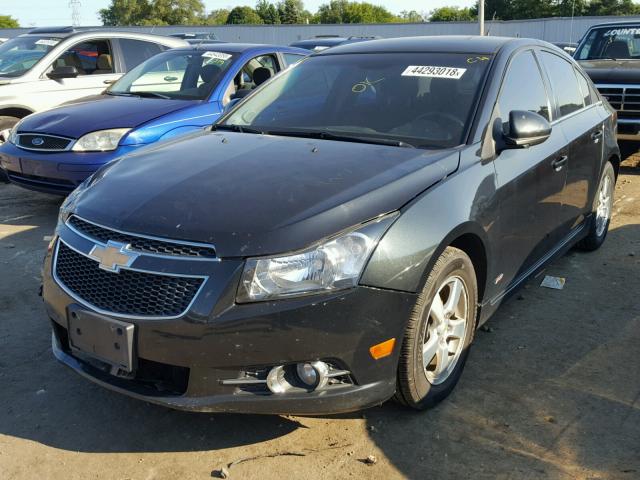 1G1PF5S90B7171355 - 2011 CHEVROLET CRUZE LT BLACK photo 2