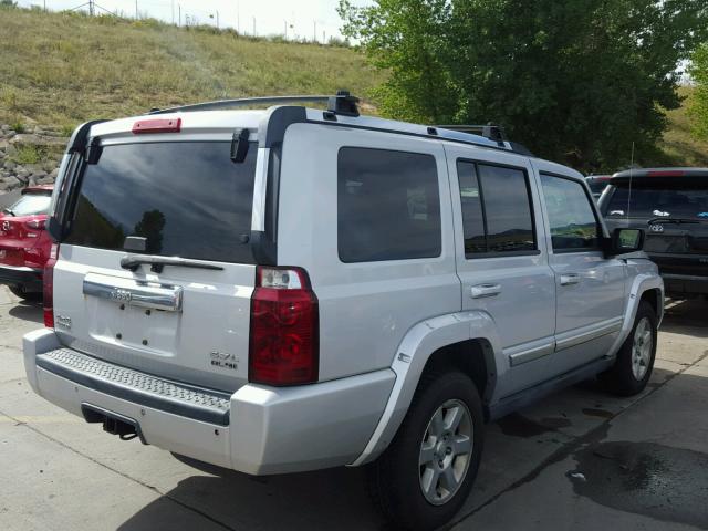 1J8HG58266C170493 - 2006 JEEP COMMANDER SILVER photo 4