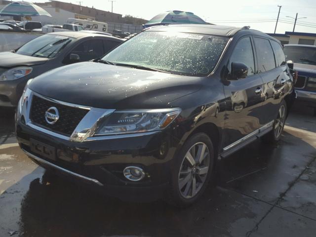 5N1AR2MM2EC709050 - 2014 NISSAN PATHFINDER BLACK photo 2