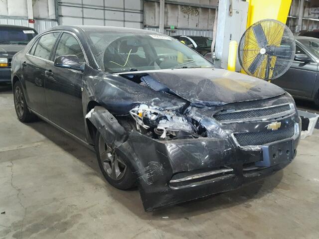 1G1ZH57B28F176764 - 2008 CHEVROLET MALIBU 1LT შავი ფოტო 1