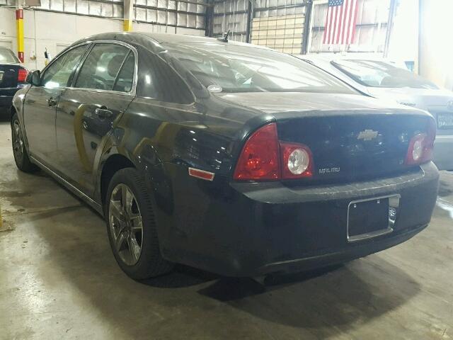 1G1ZH57B28F176764 - 2008 CHEVROLET MALIBU 1LT შავი ფოტო 3
