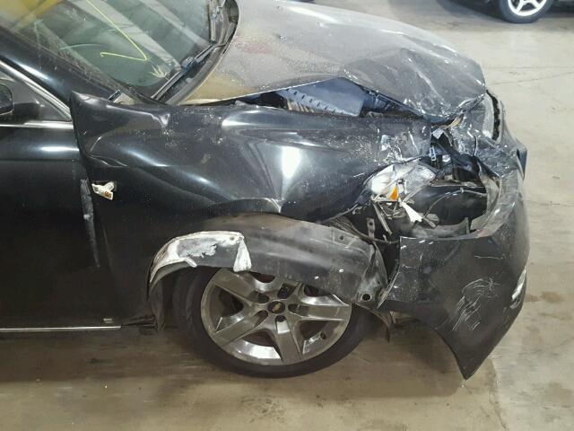 1G1ZH57B28F176764 - 2008 CHEVROLET MALIBU 1LT შავი ფოტო 9