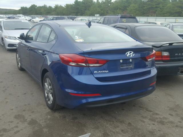 5NPD84LF8HH064514 - 2017 HYUNDAI ELANTRA SE BLUE photo 3