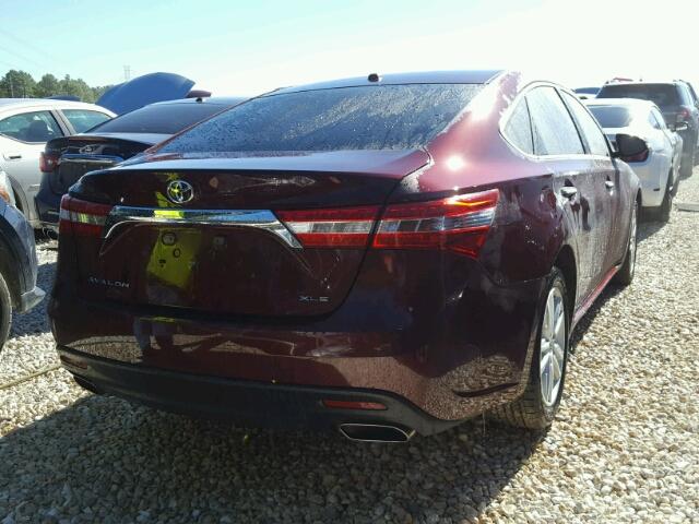 4T1BK1EB7FU163339 - 2015 TOYOTA AVALON XLE MAROON photo 4