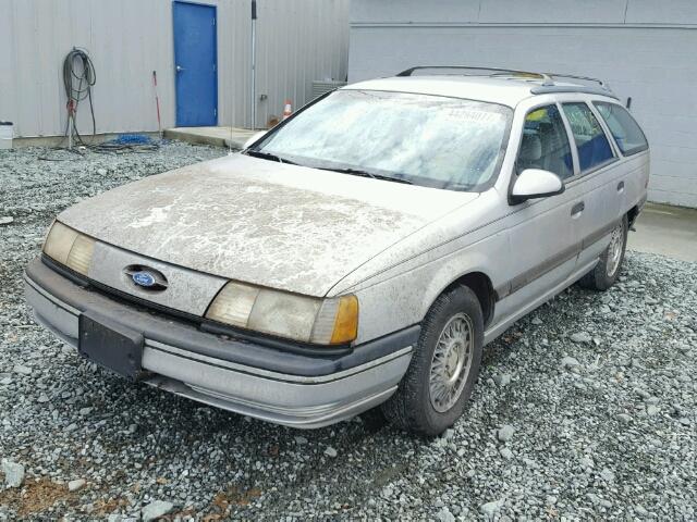 1FACP57U1MA229422 - 1991 FORD TAURUS GRAY photo 2