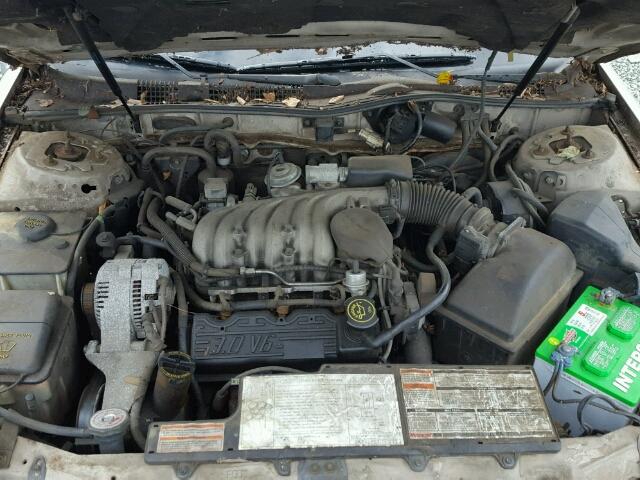 1FACP57U1MA229422 - 1991 FORD TAURUS GRAY photo 7