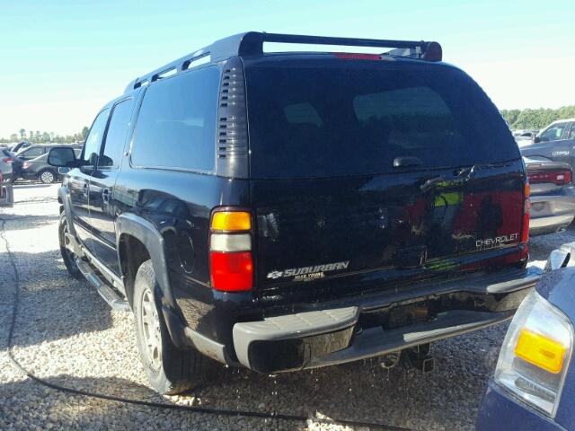 3GNEC16Z15G260653 - 2005 CHEVROLET SUBURBAN BLACK photo 3