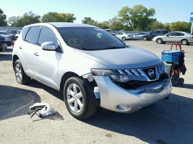 JN8AZ18W29W204466 - 2009 NISSAN MURANO S SILVER photo 1