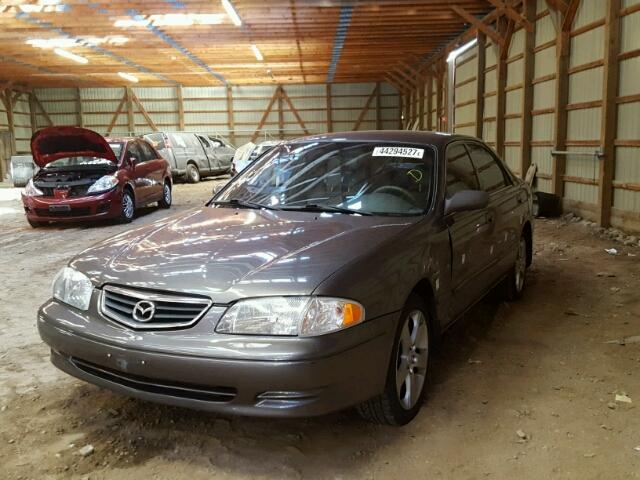 1YVGF22D8Y5104236 - 2000 MAZDA 626 ES GRAY photo 2