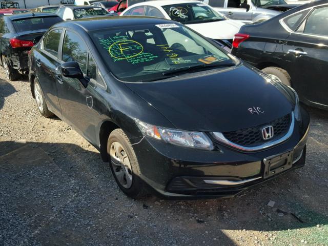 2HGFB2F57DH596441 - 2013 HONDA CIVIC BLACK photo 1