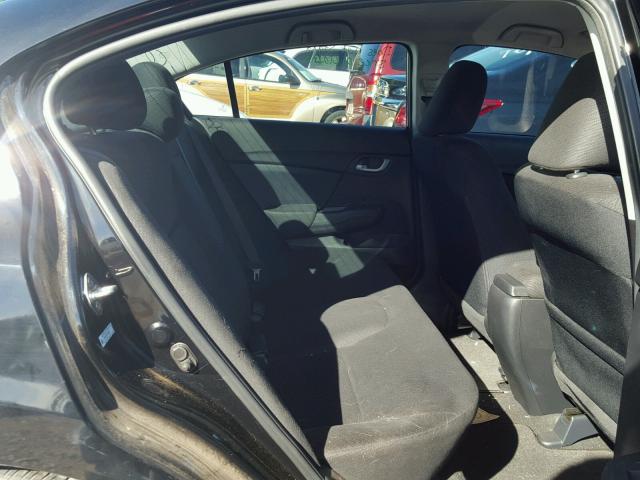 2HGFB2F57DH596441 - 2013 HONDA CIVIC BLACK photo 6