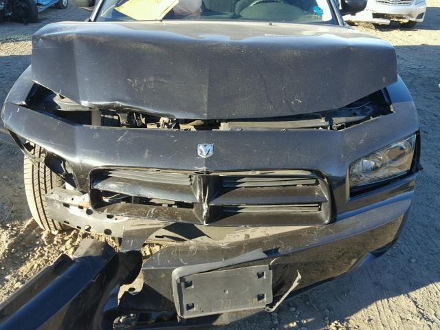 2B3KA43G28H197123 - 2008 DODGE CHARGER BLACK photo 7