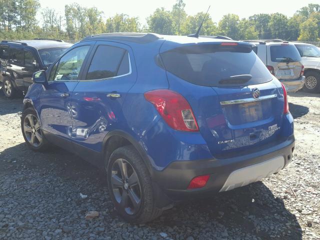 KL4CJDSB8EB618219 - 2014 BUICK ENCORE PRE BLUE photo 3