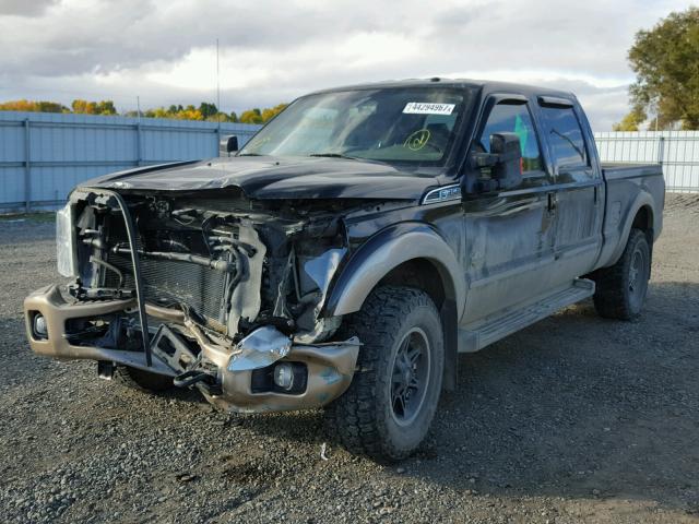 1FT8W3BT1DEB75747 - 2013 FORD F350 SUPER BROWN photo 2